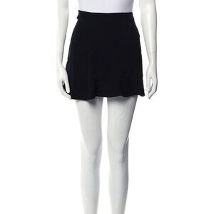 Reformation Black Rayon Highwaist Mini Skirt Size XS
